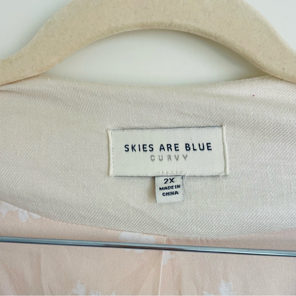 Skies Are Blue Curvy Linen Blend Blazer - Picture 7 of 9
